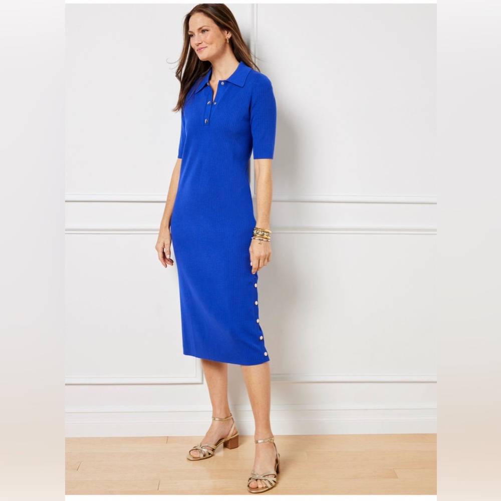 Talbots Royal Blue Midi Dress
